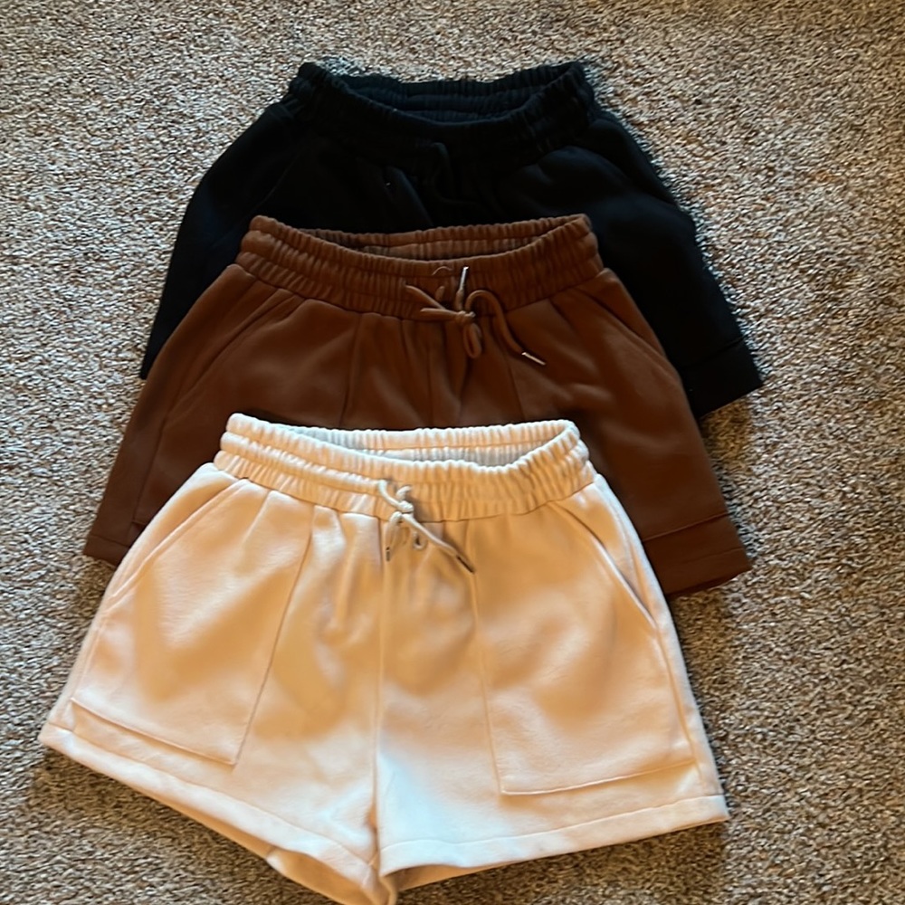 3pc Shein Pocket Tie Waste Shorts - SZ XS/2